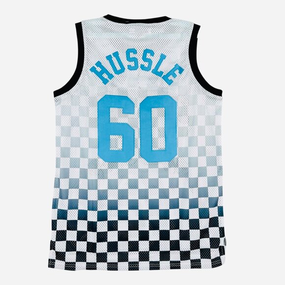 Nipsey Hussle Men's Headgear Classics Crenshaw 60 White Blue Basketball Jersey L - Picture 2 of 10